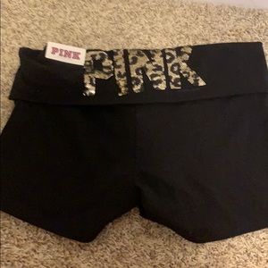 PINK YOGA SHORTS